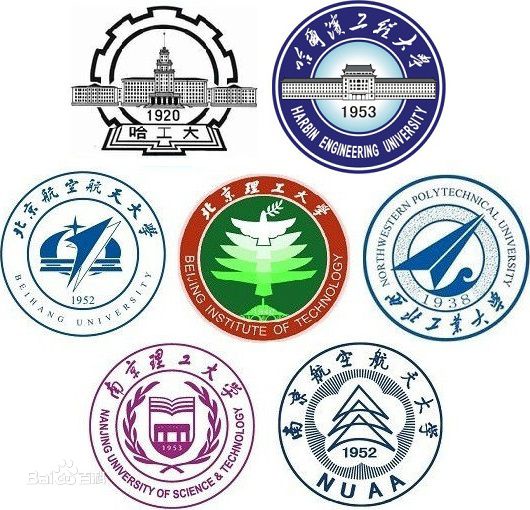 包括[2] :北京航空航天大学(航天,航空),北京理工大学(兵器,航天)