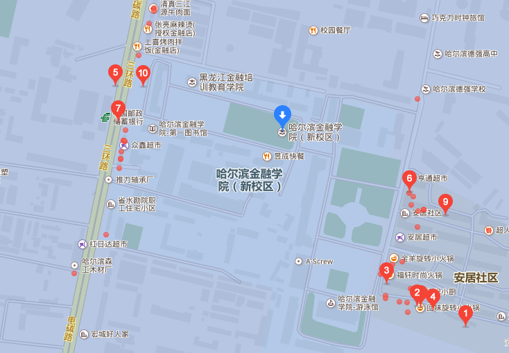 在哈尔滨金融学院周边有哪些不为人熟知的特色餐馆?